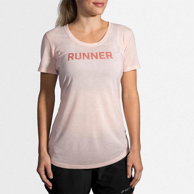 Brooks Distance Graphic - Camiseta Sin Mangas Mujer - Rosas (JB0296487)